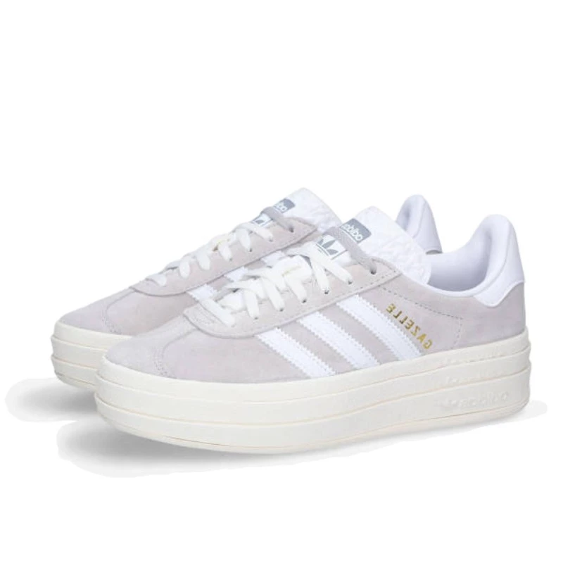 נעלי אדידס גאזל | Adidas Gazelle Bold Grey White – תמונה 2