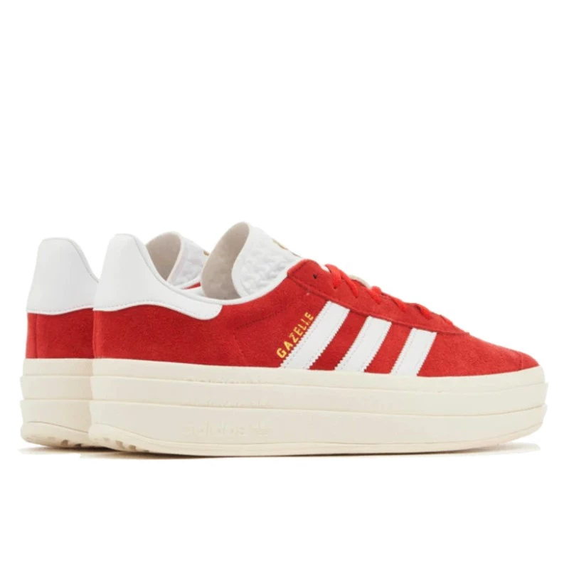 נעלי אדידס | Adidas Gazelle Bold Red Cloud White – תמונה 3