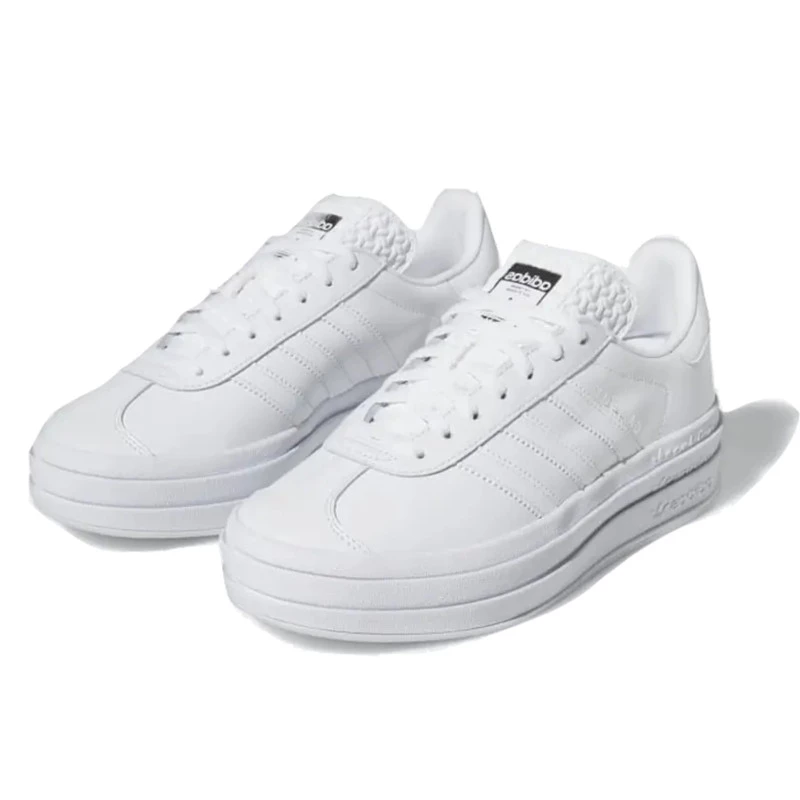 נעלי אדידס | Adidas Gazelle Bold Triple White – תמונה 2