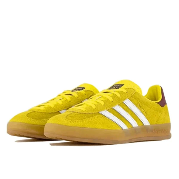 Adidas gazelle indoor bright yellow collegiate burgundy 1 600x600