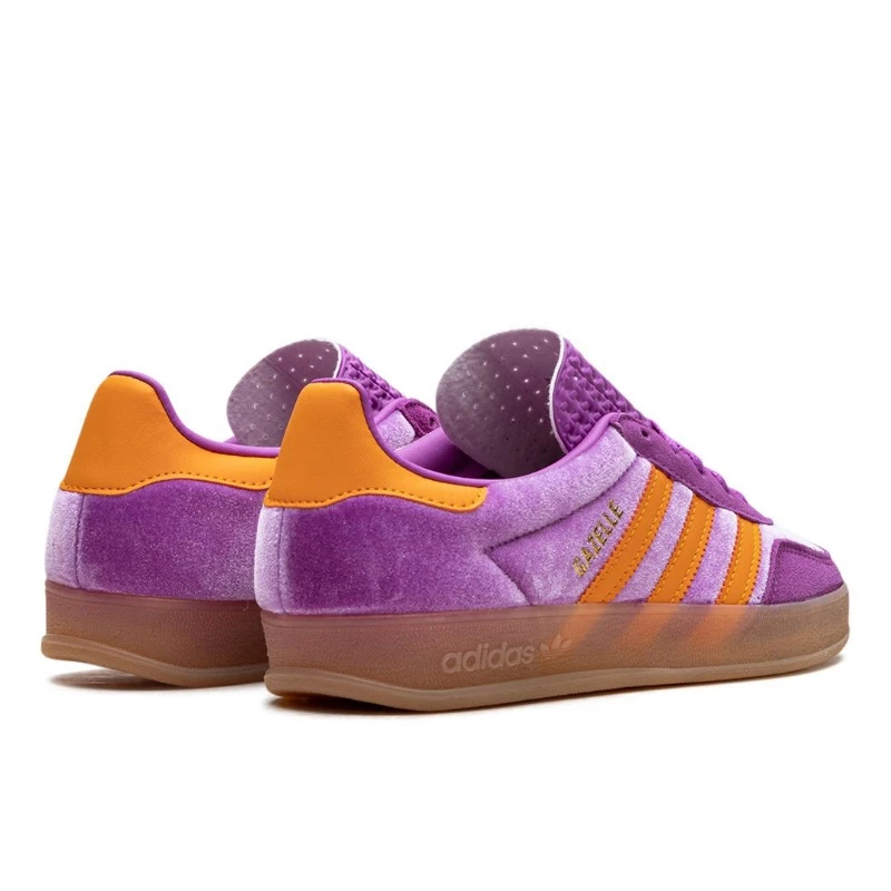 נעלי אדידס | Adidas Gazelle Indoor Purple Burst Velvet – תמונה 3