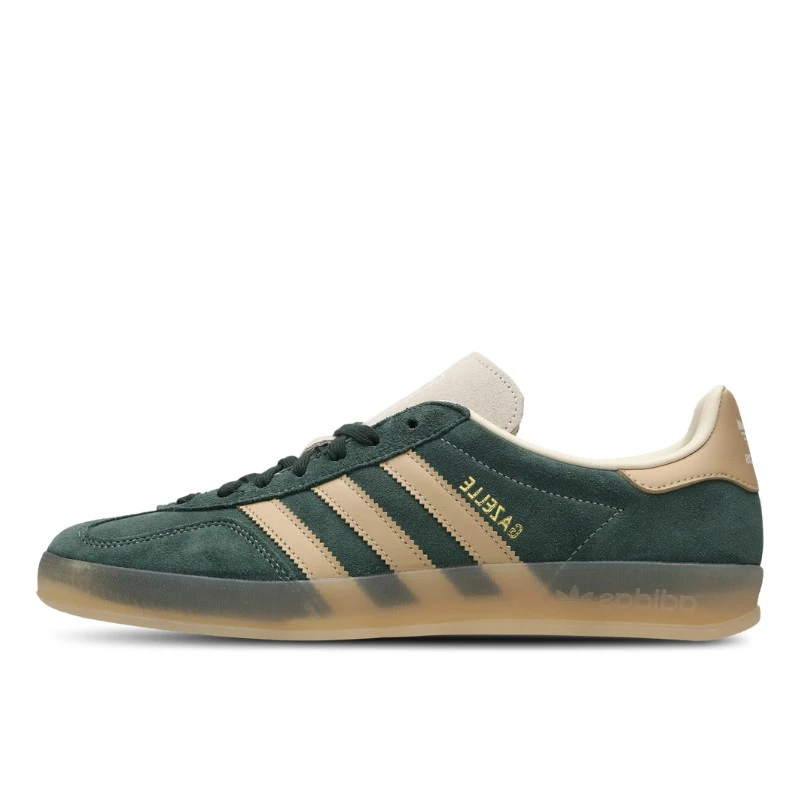 Adidas gazelle indoor shadow green warm sandstone 2