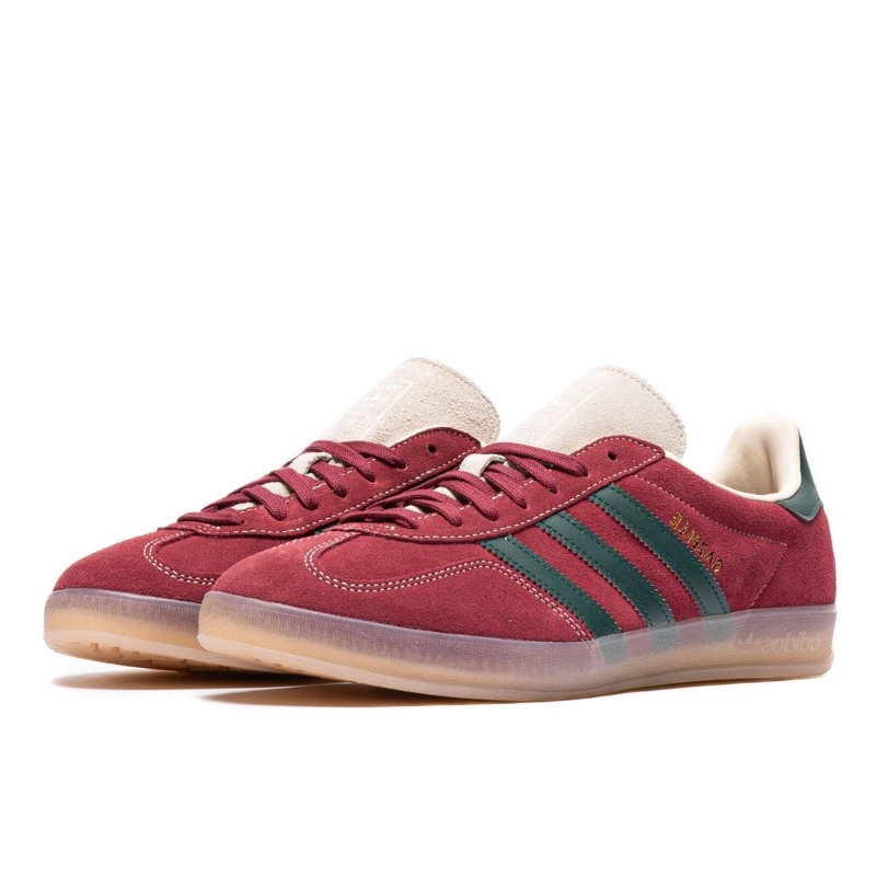 נעלי אדידס | Adidas Gazelle Indoor Shadow Red Shadow Green – תמונה 2