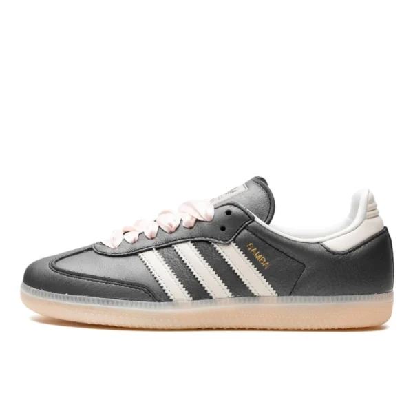 נעלי אדידס | Adidas Samba OG Black Pink Ribbon Laces