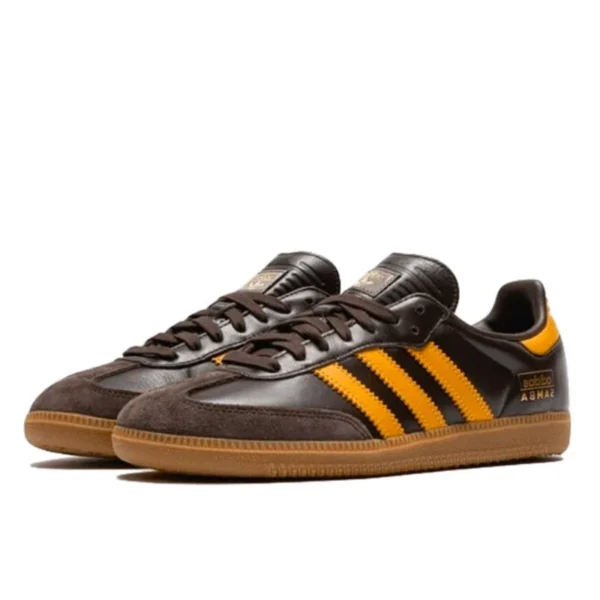 Adidas samba og dark brown preloved yellow 2 600x600