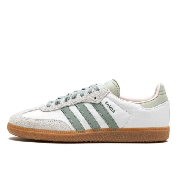 אדידס סמבה פלטפורמה | Adidas Samba OG Silver Green Putty Mauve (Women’s)