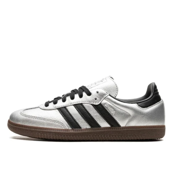 נעלי אדידס | Adidas Samba OG Silver Metallic Black Gum