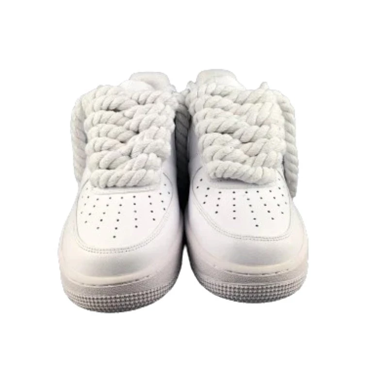 נעלי נייק | Nike Air Force 1 Custom Lacet Corde Blanche – תמונה 3