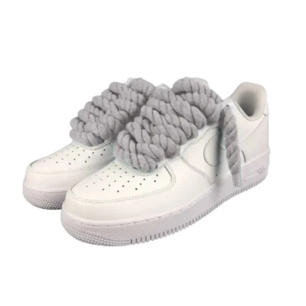 Air force 1 custom lacet corde gris clair 1 600x600