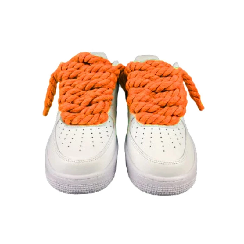 נעלי נייק | Nike Air Force 1 Custom Lacet Corde Orange – תמונה 3