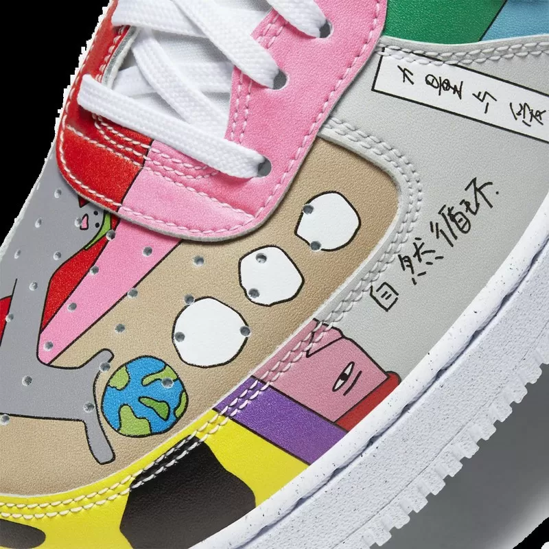נעלי נייק | Nike Air Force 1 Flyleather Ruohan Wang – תמונה 3