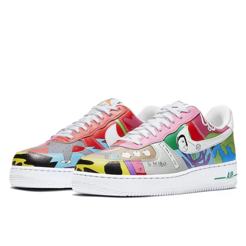 נעלי נייק | Nike Air Force 1 Flyleather Ruohan Wang – תמונה 2