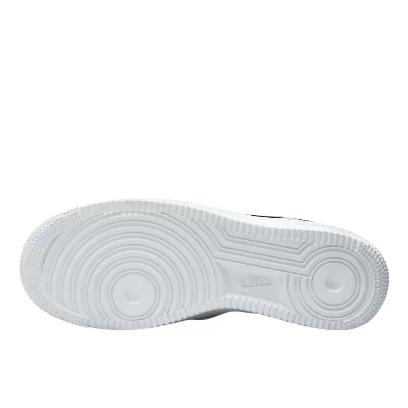 נעלי נייק | Nike Air Force 1 Low ’07 Essential White Black Gold Mini Swoosh – תמונה 3
