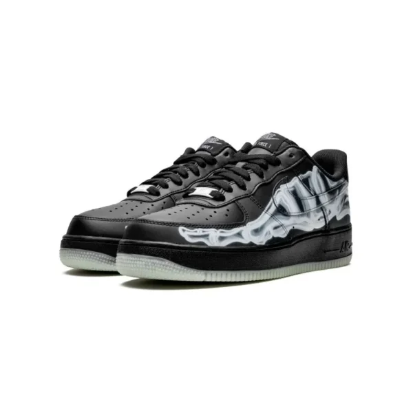 Air force 1 low black skeleton halloween 2019 2 600x600