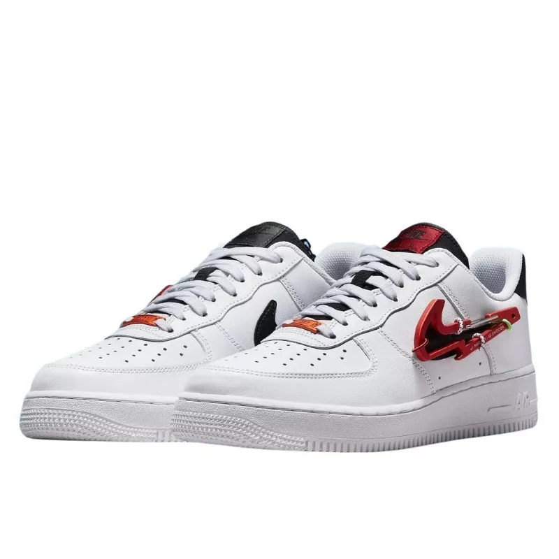 נעלי נייק | Nike Air Force 1 Low Carabiner Swoosh Red – תמונה 2