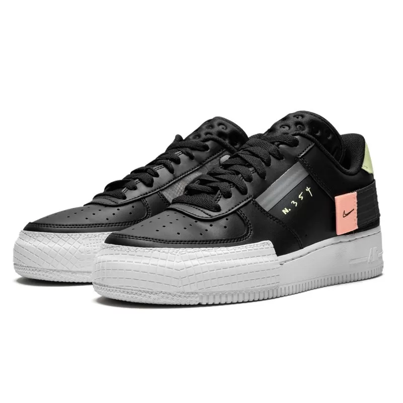 נעלי נייק | Nike Air Force 1 Low Drop Type Black – תמונה 2