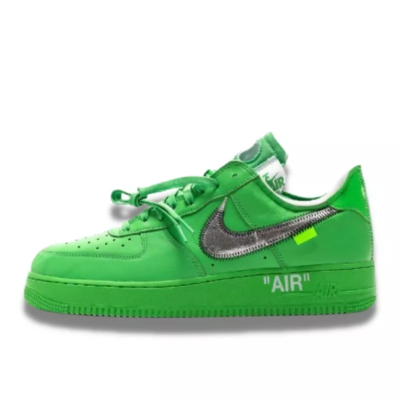נעלי נייק | Nike Off White Air Force 1 Low Light Green Spark