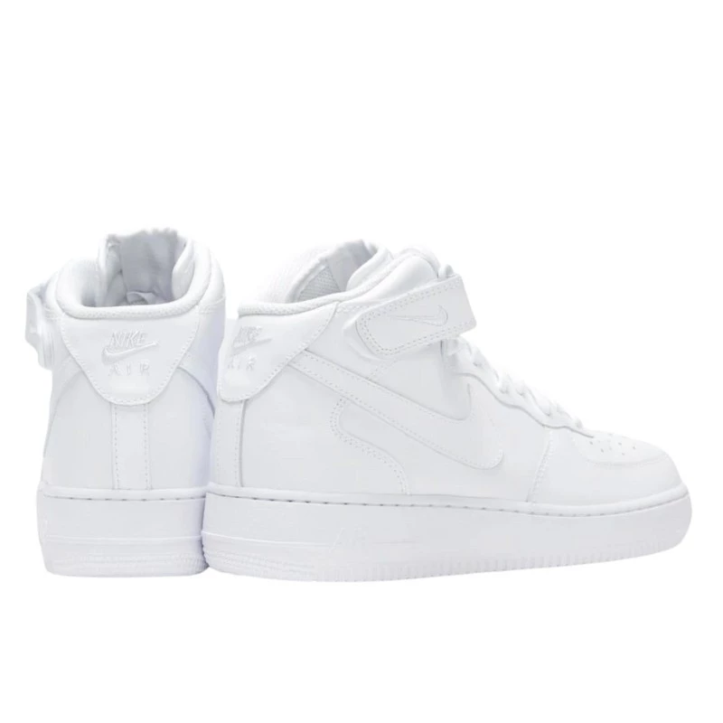 נעלי נייק | Nike Air Force 1 Mid ’07 White – תמונה 3