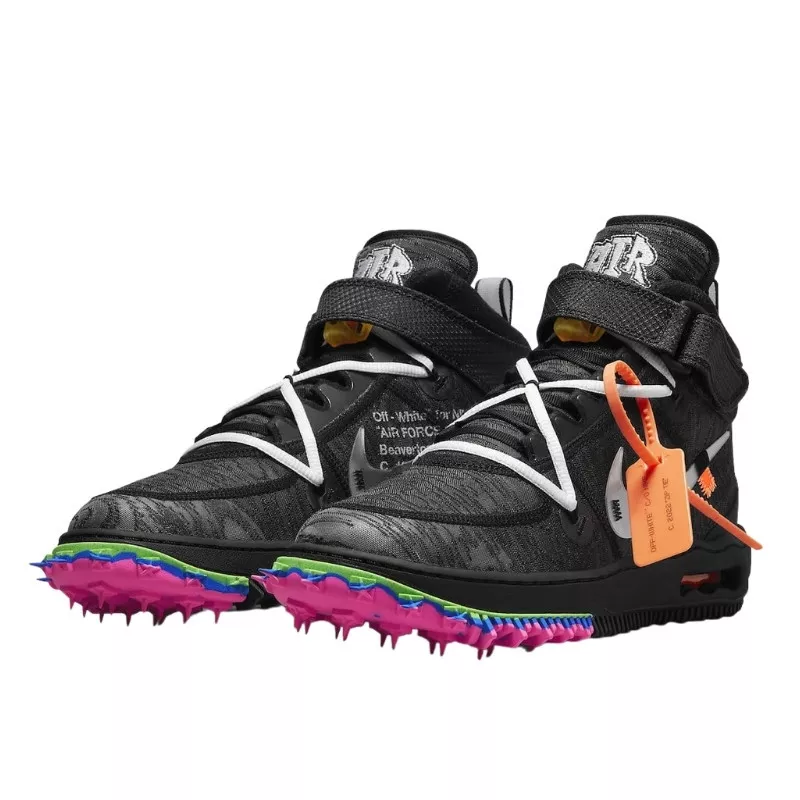 נעלי נייק | Nike Air Force 1 Mid Off White Clear Black – תמונה 2