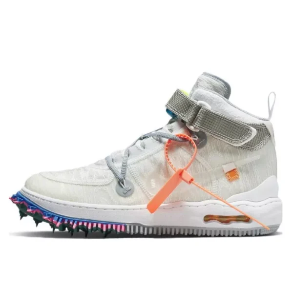 נעלי נייק | Nike Air Force 1 Mid Off White Clear White