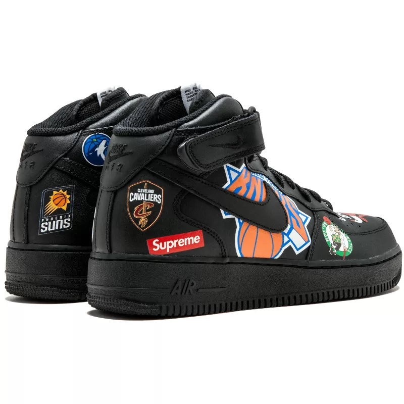 נעלי נייק | Nike Air Force 1 NBA Supreme Black – תמונה 3