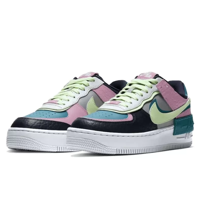 נעלי נייק | Nike Air Force 1 Shadow Barely Volt Oracle Aqua – תמונה 2