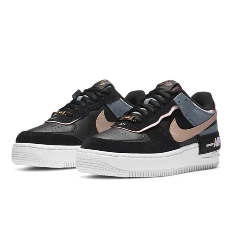 נעלי נייק | Nike Air Force 1 Shadow Black Metallic Red Bronze – תמונה 2