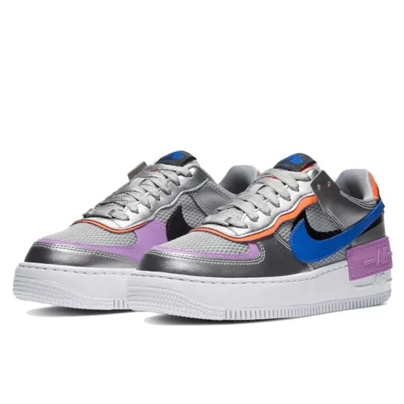 נעלי נייק | Nike Air Force 1 Shadow Metallic Silver – תמונה 2