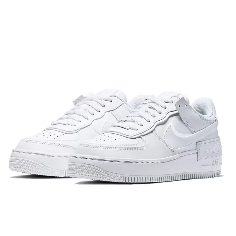 נעלי נייק | Nike Air Force 1 Shadow Triple White – תמונה 2