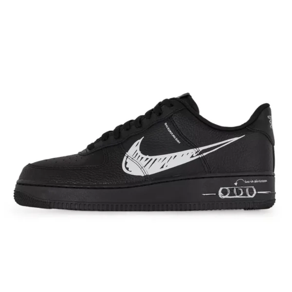 נעלי נייק | Nike Air Force 1 Sketch Black