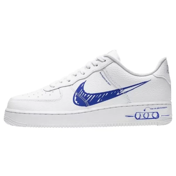 נעלי נייק | Nike Air Force 1 Sketch White Royal