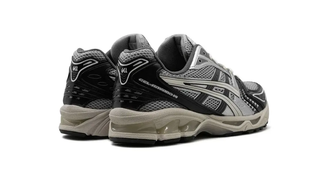 נעלי אקסיקס | Asics Gel Kayano 14 Black Glacier Grey Silver – תמונה 3