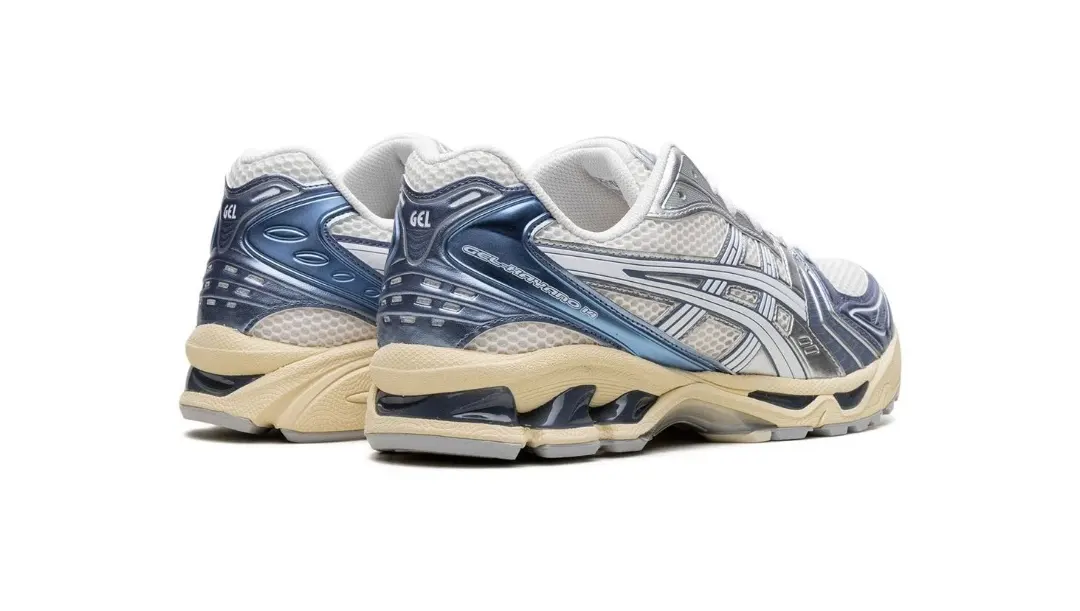 נעלי אקסיקס | Asics Gel Kayano 14 Cream Metallic Blue – תמונה 3