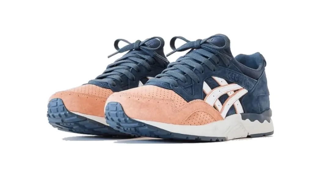 נעלי אקסיקס | Asics Gel Lyte V Kith Salmon Toe Blue – תמונה 2