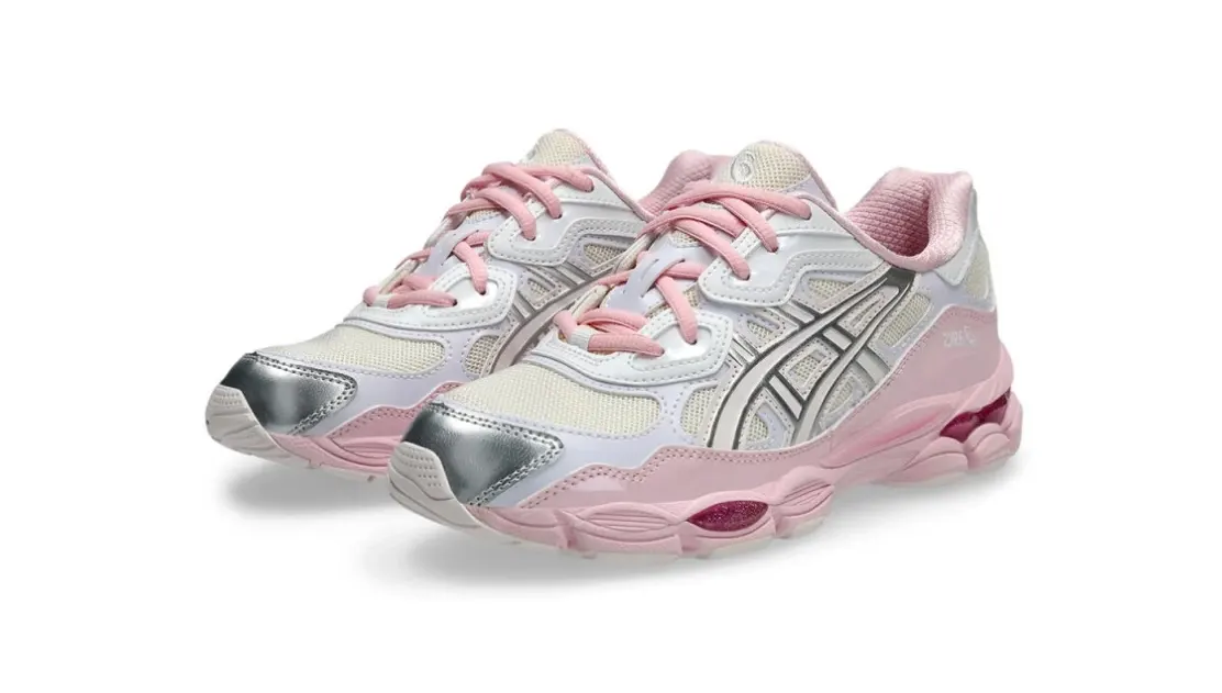נעלי אקסיקס | Asics Gel NYC Kicki Yang Zhang Pink Cream Pure Silver – תמונה 2