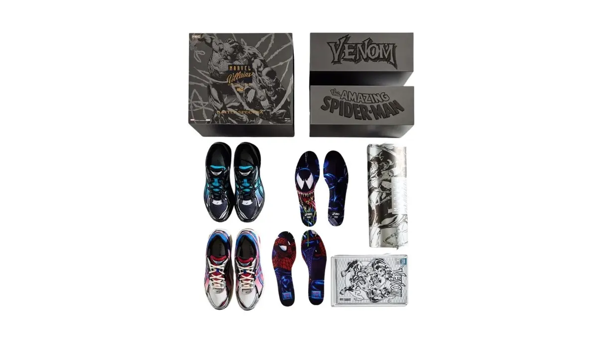 נעלי אקסיקס | Asics GT 2160 Kith Marvel Villains Spider Man/Venom Battle Spectra Pack Sealed Box (Comic Included) – תמונה 6