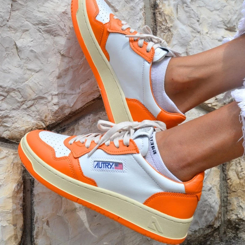 נעלי אוטרי | Autry Low Orange White – תמונה 5