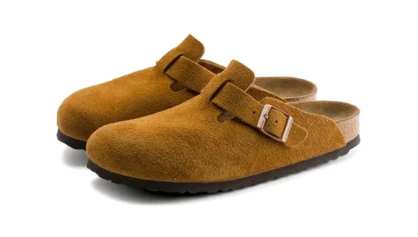 Birkenstock boston soft footbed suede mink 1 600x340