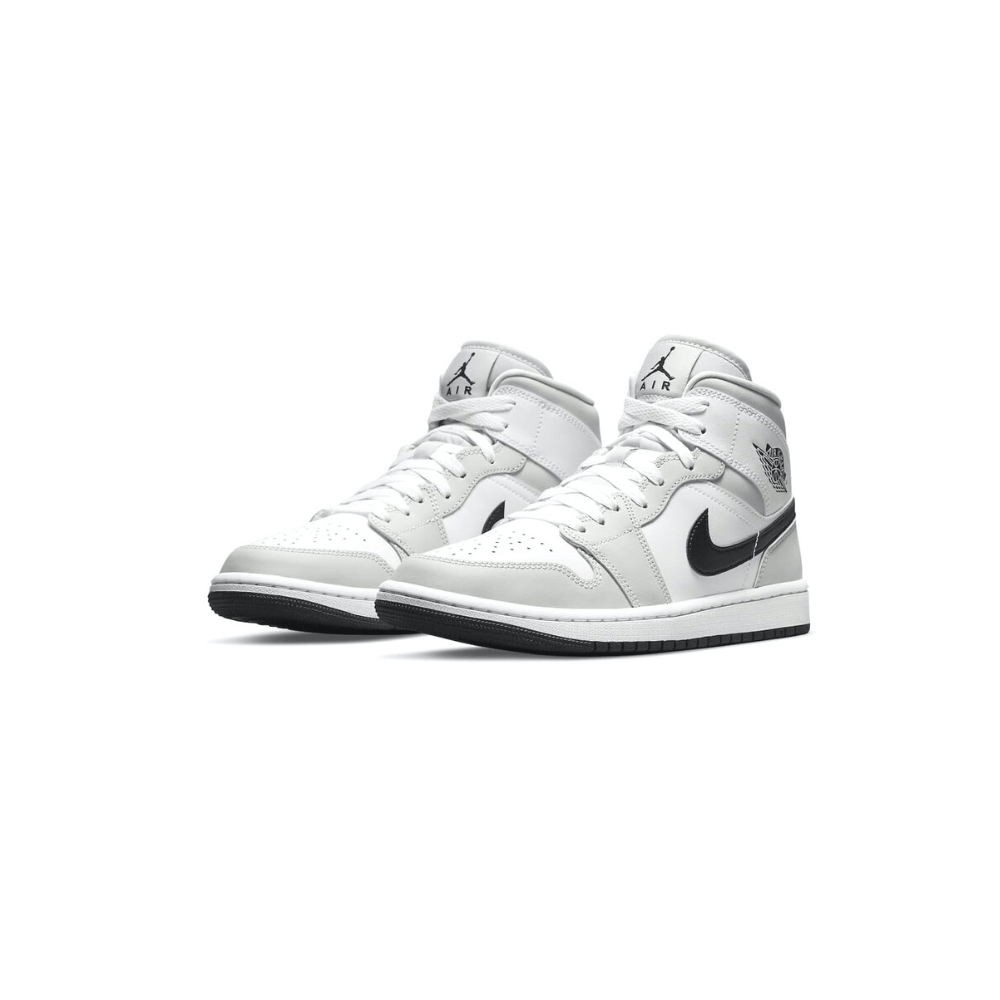 נעלי נייק אייר ג’ורדן | Nike Air Jordan 1 Mid Light Smoke 2021 – תמונה 2