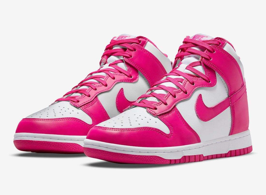 נעלי נייק דאנק | Nike Dunk High Pink Prime – תמונה 4