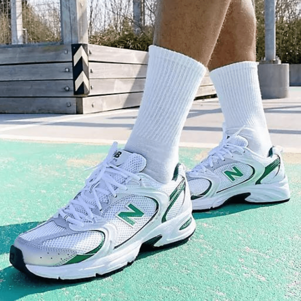 נעלי ניו באלאנס | New Balance 530 Trainers White And Green – תמונה 4