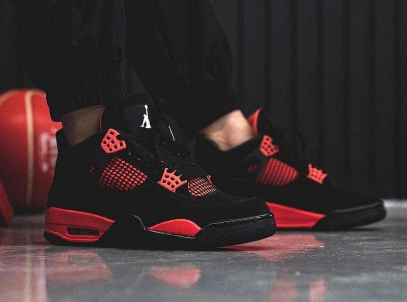 נעלי נייק אייר ג’ורדן | Jordan 4 Retro Red Thunder – תמונה 4