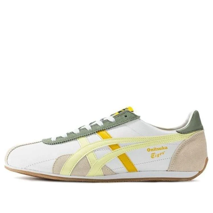 נעלי אוניטסוקה טייגר | Onitsuka Tiger Runspark Shoes ‘White Olive Green Yellow’