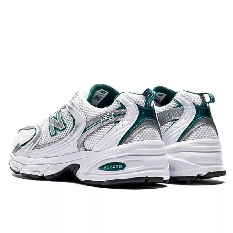 נעלי ניו באלאנס | New Balance MR 530 White Silver Metallic Green – תמונה 3