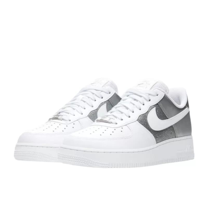נעלי נייק | Nike Air Force 1 Low 07 White Metallic Silver – תמונה 2