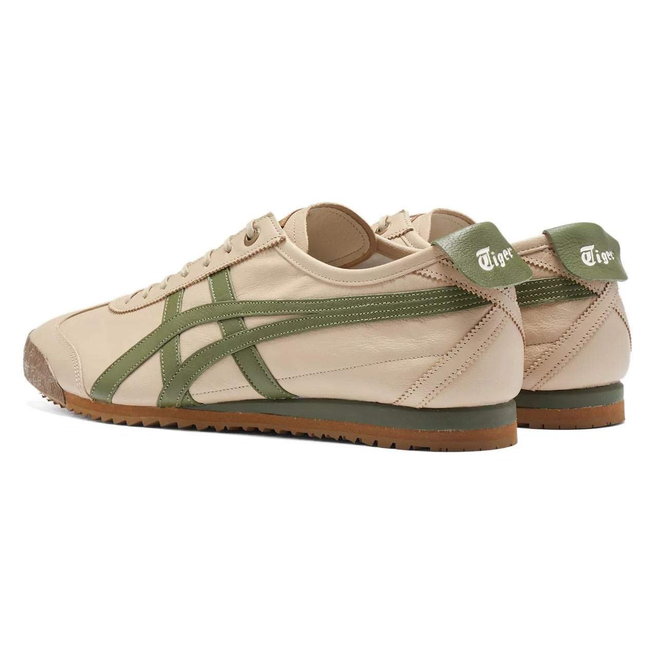 נעלי אוניטסוקה טייגר | Onitsuka Tiger MEXICO 66 SD Beige/Green – תמונה 3