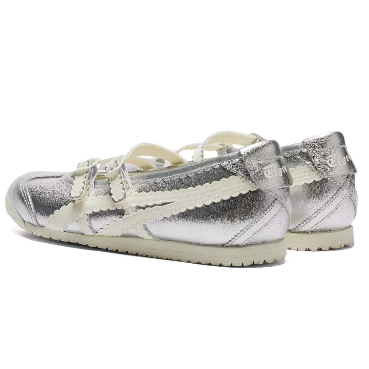 נעלי אוניטסוקה טייגר | Onitsuka Tiger MEXICO 66 TGRS Silver/Cream – תמונה 3