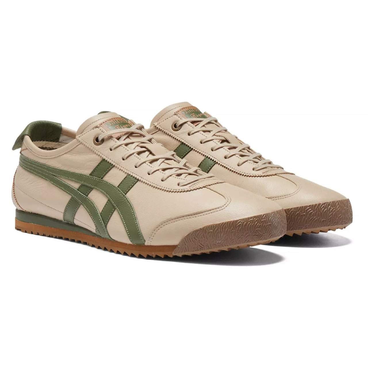 נעלי אוניטסוקה טייגר | Onitsuka Tiger MEXICO 66 SD Beige/Green – תמונה 4