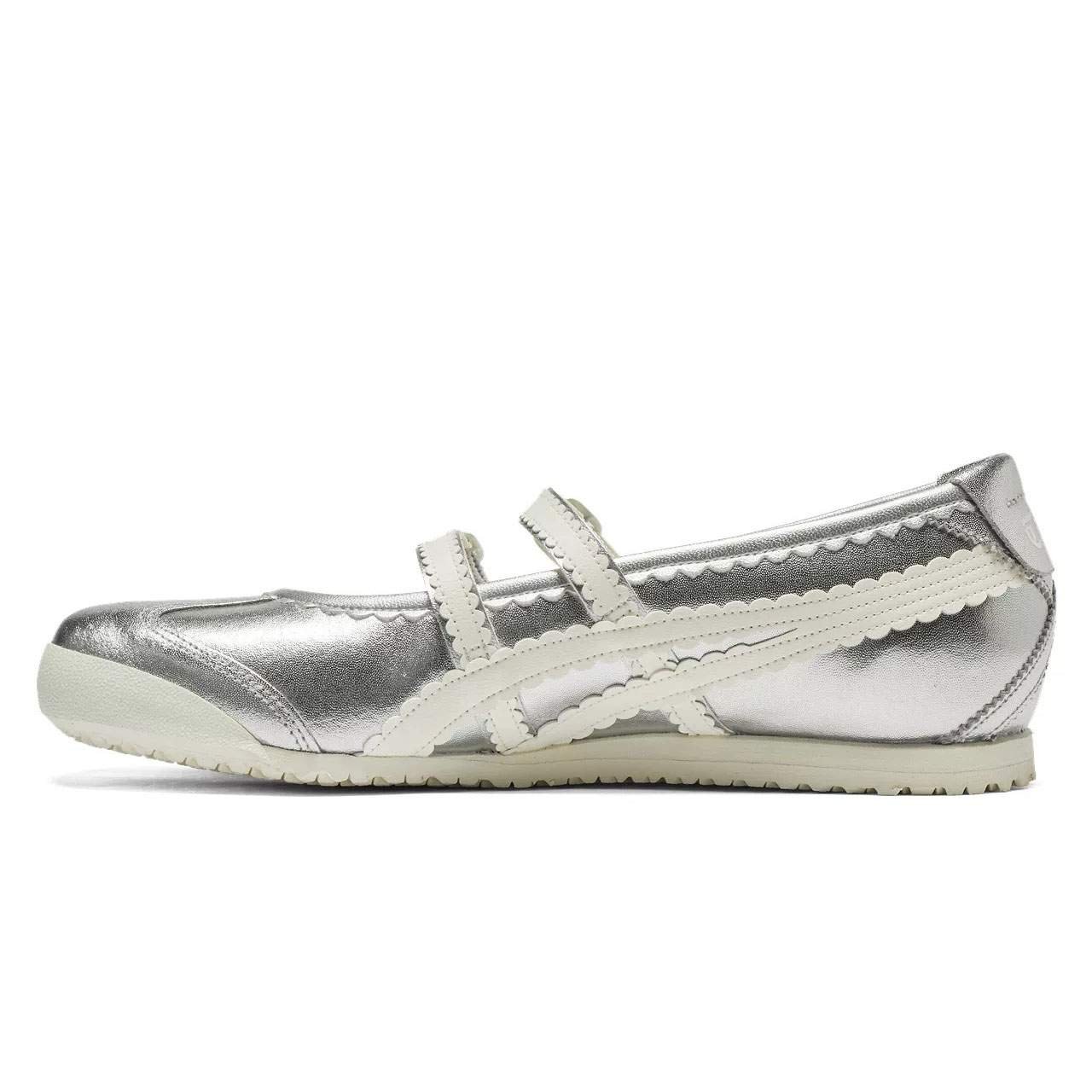 נעלי אוניטסוקה טייגר | Onitsuka Tiger MEXICO 66 TGRS Silver/Cream – תמונה 2