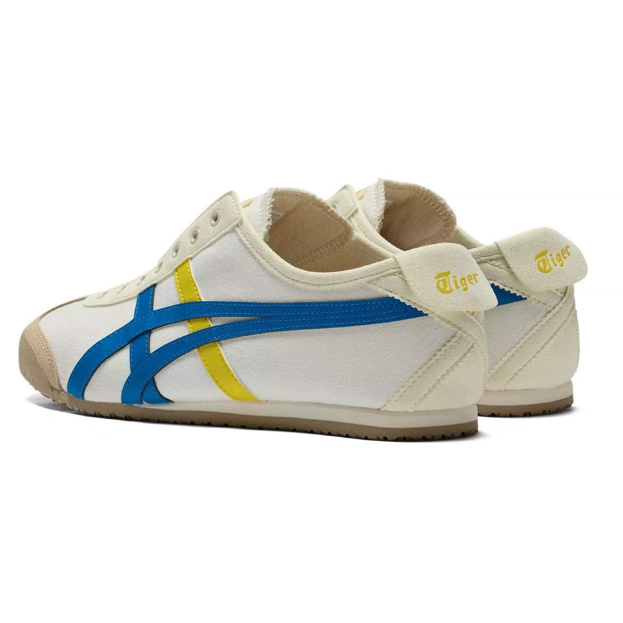 נעלי אוניטסוקה טייגר | Onitsuka Tiger MEXICO 66 SLIP ON Cream/Directoire Blue – תמונה 4